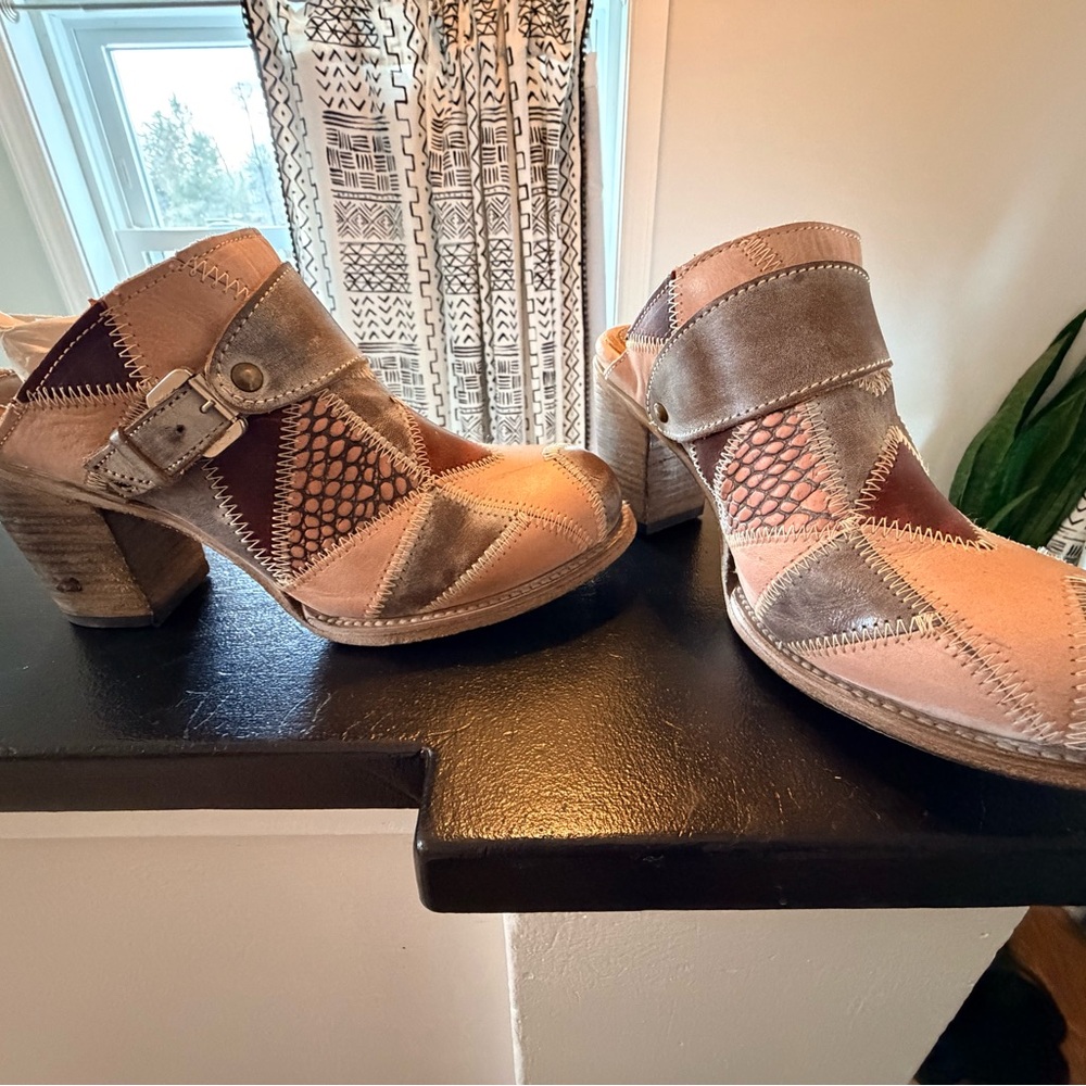 Freebird by Steven Multicolor Patchwork Mules - Picture 2 of 8